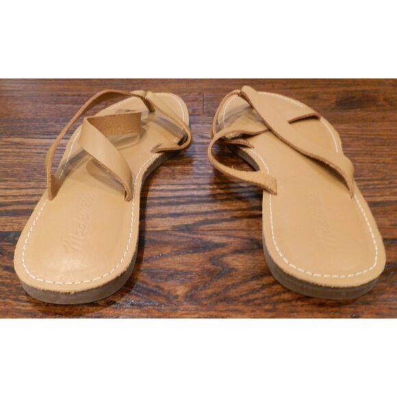 Madewell Tan Brown Boardwalk Thong Shoes Sandals Flip Flops Women's Size 9 New - Picture 4 of 5
